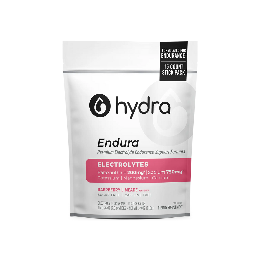 Hydra Endura electrolytes package on a white background